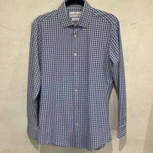 Mizzen+Main long sleeve button down All Size Small Blue/white Trim Fit